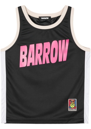 BARROW logo-print top - Black