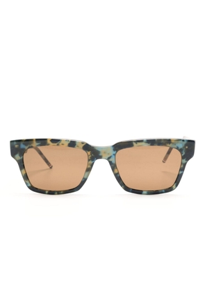 Thom Browne Eyewear tortoiseshell-effect square sunglasses - Multicolour