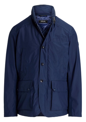RLX Ralph Lauren deatchable-hood quilted-liner jacket - Blue