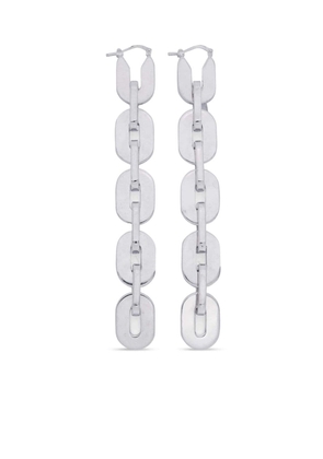 Jil Sander chain-link drop earrings - Silver
