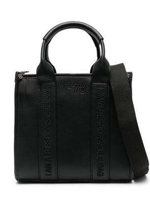 V°73 logo-embroidered tote bag - Black