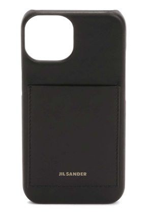 Jil Sander iPhone 14 leather case - Black