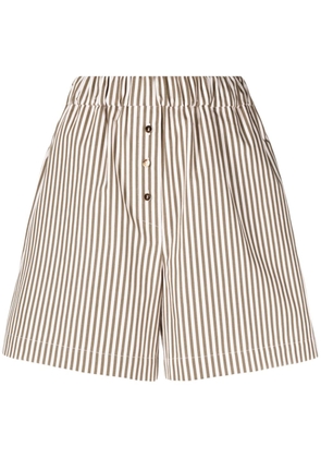 Claudie Pierlot striped boxer shorts - Brown