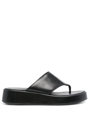 Claudie Pierlot slip-on leather sandals - Black
