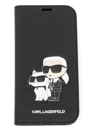 Karl Lagerfeld Karl & Choupette iPhone 13 booktype case - Black