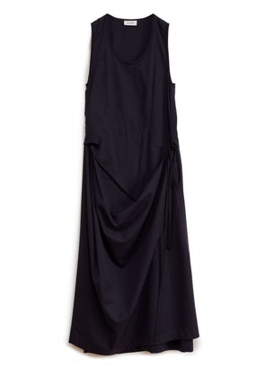 LEMAIRE sleeveless cotton wrap dress - Black