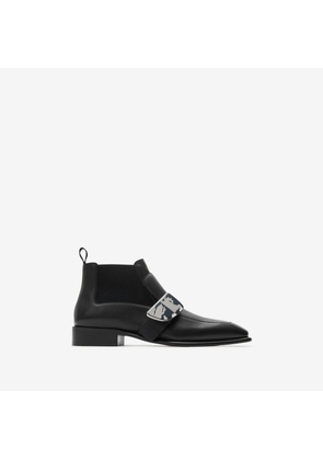 Burberry Leather Shield Chelsea Boots