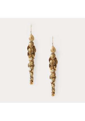 Gold-Plated Leaf Earring