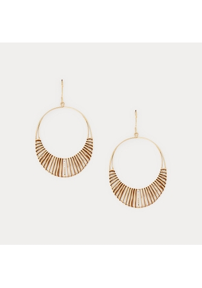 Gold-Tone Modern Architectural Earrings