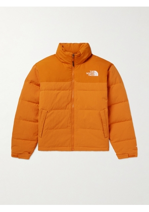 The North Face - 1992 Nuptse Logo-Embroidered Quilted Ripstop Recycled-Down Jacket - Men - Orange - S
