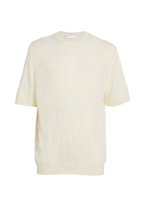 Helmut Lang Wool Crinkled T-Shirt