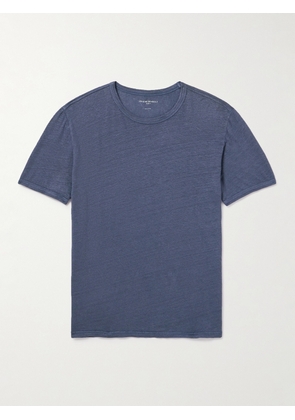 Officine Générale - Garment-Dyed Linen-Blend T-Shirt - Men - Blue - XS