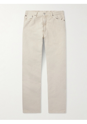 Kaptain Sunshine - Straight-Leg Cotton and Linen-Blend Canvas Trousers - Men - Neutrals - UK/US 30