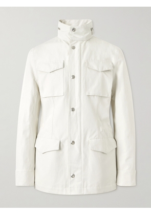 Brunello Cucinelli - Linen and Silk-Blend Field Jacket - Men - White - IT 48