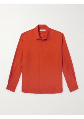 UMIT BENAN B - Silk Shirt - Men - Orange - IT 46