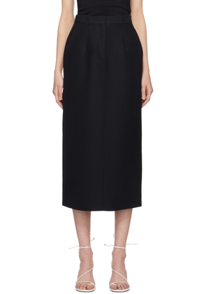 CO Black Tailored Midi Skirt