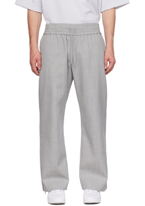 FUMITO GANRYU Gray Side Conceal Trousers