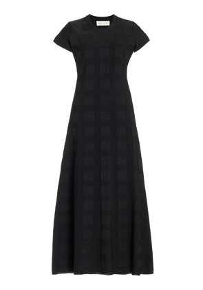 High Sport - Sonya Square Knit Midi Dress - Black - XL - Moda Operandi