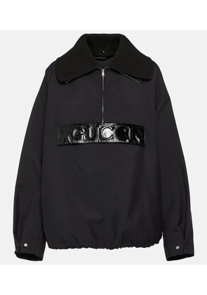 Gucci Techno gabardine half-zip jacket