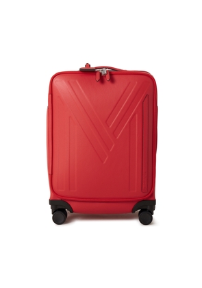 Mulberry Leather 4 Wheel Suitcase Holdalls - Hibiscus Red
