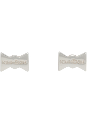KIMHĒKIM Silver Monroe Ribbon Earrings