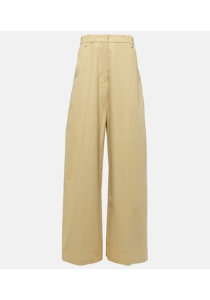 Sportmax Gebe low-rise cotton wide-leg pants