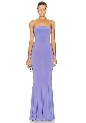 Norma Kamali Strapless Fishtail Gown in Lilac - Lavender. Size S (also in XS).