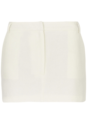 Aexae Cotton-blend Mini Skirt - White - M (UK12 / M)