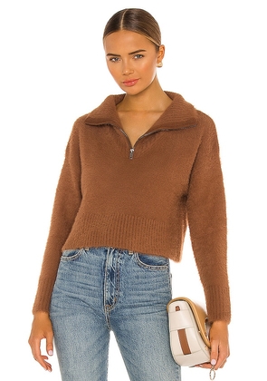 Camila Coelho Jaelyn Pullover in Brown. Size XS, XXS.