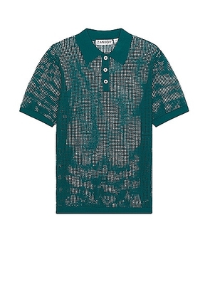 Zankov Fassbinder Solid Polo in Chrysocolla - Green. Size L (also in S, XL/1X).