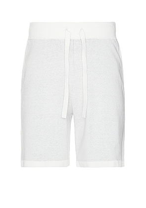 WAO Fully Knitted Short in White - White. Size L (also in M, S).