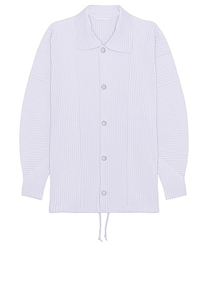 Homme Plisse Issey Miyake Shirt in Soft Lavender - Lavender. Size 2 (also in 3, 4).