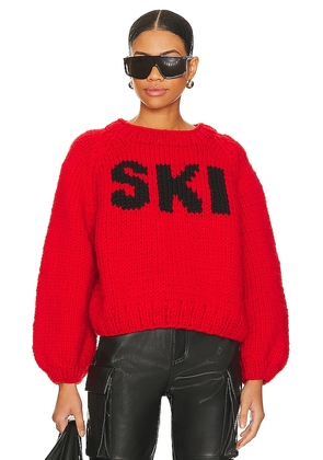 GOGO Sweaters Ski Pullover in Red.