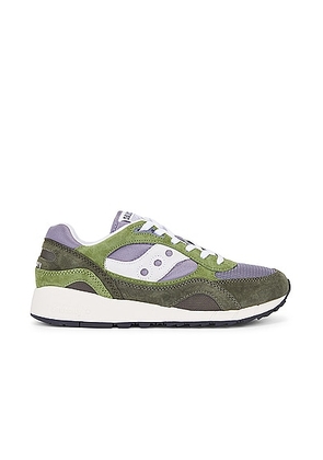 Saucony Shadow 6000 in Grey & Forest - Green. Size 10 (also in 11, 12, 13, 8.5, 9.5).
