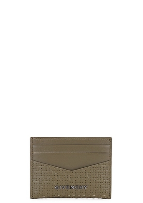 Givenchy Card Holder 2x3 Cc in Khaki - Green. Size all.