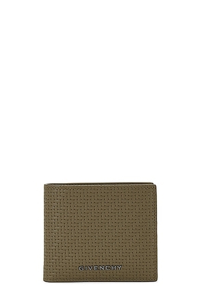 Givenchy 8cc Billfold Wallet in Khaki - Green. Size all.
