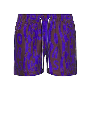 OAS Thenards Jiggle Swim Shorts in Blue - Blue. Size L (also in S, XL/1X).