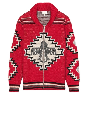 Faherty Thunderbird Cardigan in Red. Size M.