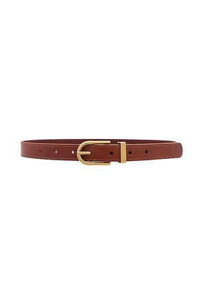 FRAME Simple Art Deco Belt in Tan. Size XL, XS.