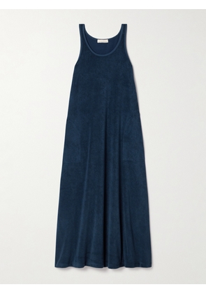 Suzie Kondi - Alpha Cotton-blend Terry Maxi Dress - Blue - x small,small,medium,large,x large
