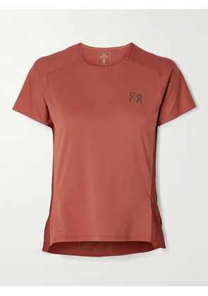 ON - Performance Recycled-mesh T-shirt - Red - x small,small,medium,large,x large