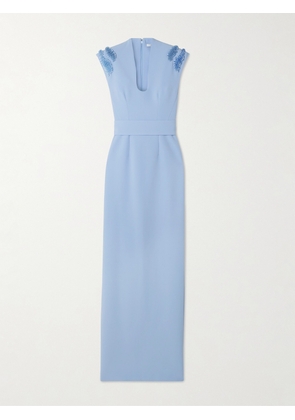Safiyaa - Dana Embellished Crepe Gown - Blue - FR34,FR36,FR38,FR40,FR42,FR44