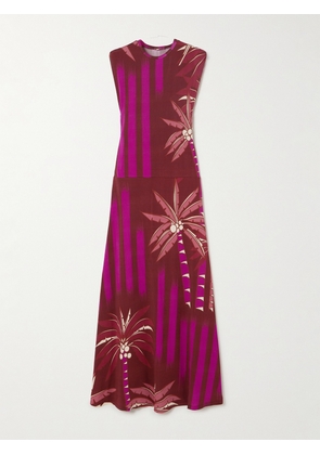 Johanna Ortiz - + Net Sustain Carnaval Costero Printed Stretch-jersey Maxi Dress - Red - US2,US4,US6,US8