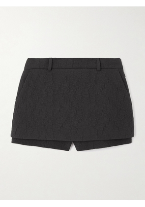 Gucci - Layered Cloqué Mini Skirt - Black - IT38,IT40