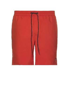 OUTERKNOWN Nomadic Volley Short in Red. Size M, XL/1X.