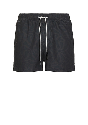OAS Blossom Swim Shorts in Black. Size M, S, XL/1X.