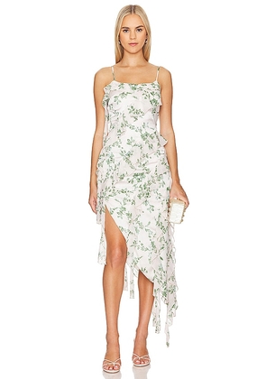 MISA Los Angeles Florance Dress in Ivory. Size M, S, XL, XS, XXS.