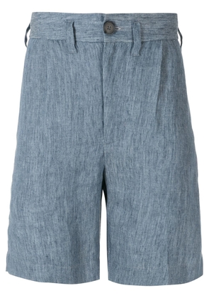 À La Garçonne linen tailored shorts - Blue