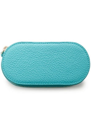 Monica Vinader oval leather jewellery case - Blue
