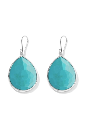 IPPOLITA large Rock Candy Teardrop turquoise earrings - Silver